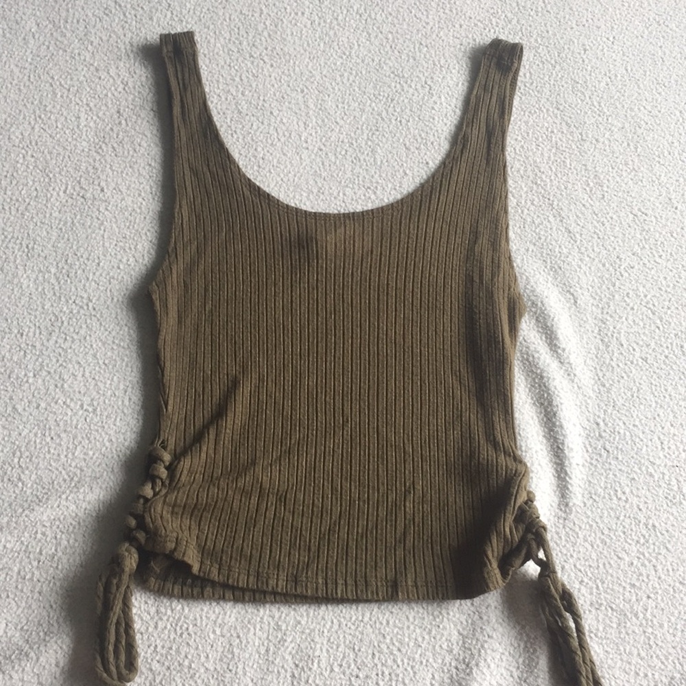 Arm green crop top